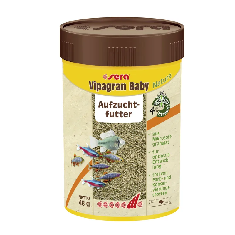 sera Vipagran Baby 100 ml (Mikro-Softgranulatfutter) Neu Im Sortiment